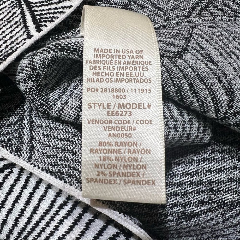 SALE …Ella Moss Stretchy Midi Pencil Skirt Black-and-white Graphic size XS - Picture 5 of 6